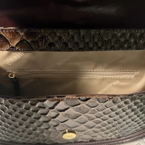 Brahmin Small Cynthia Leather Shoulder Bag - Hunter Amaya - Picture 4 of 8